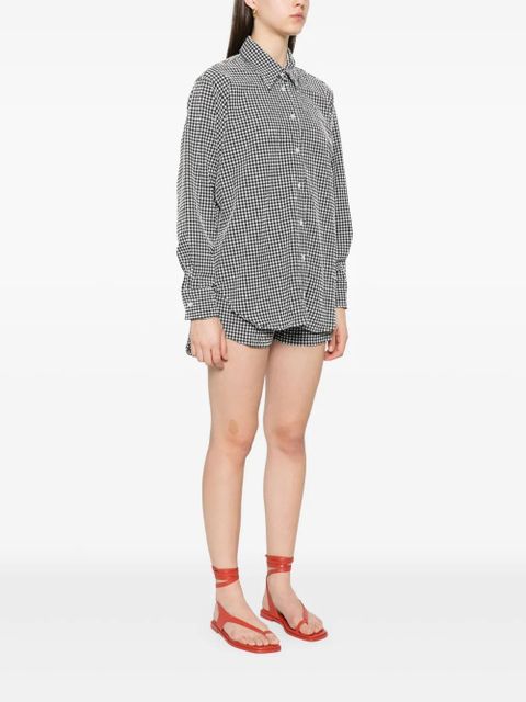 Hunza G chequered shirt - Black - zdjęcie produktu nr 2