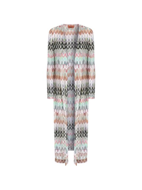 Missoni zigzag pattern coat - Neutrals - zdjęcie produktu nr 1