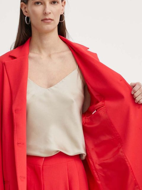 2NDDAY marynarka 2ND Harry - Attired Suiting kolor czerwony jednorzędowa gładka 2244115119