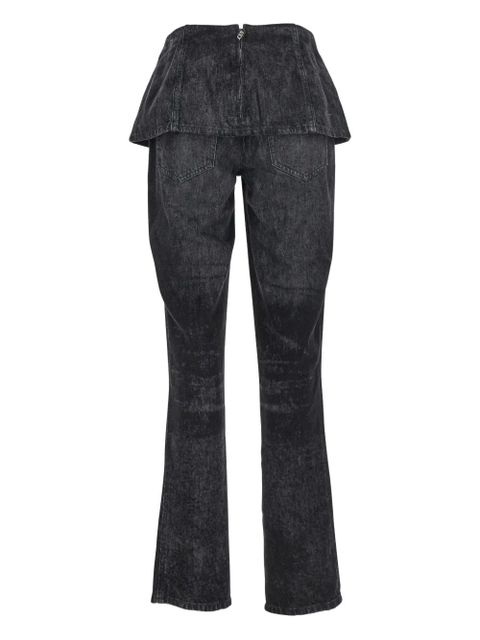 Diesel D-Hourijan-Fsh2 peplum-waist jeans - Grey