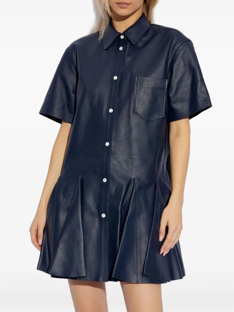 Marni leather shirt dress - Blue