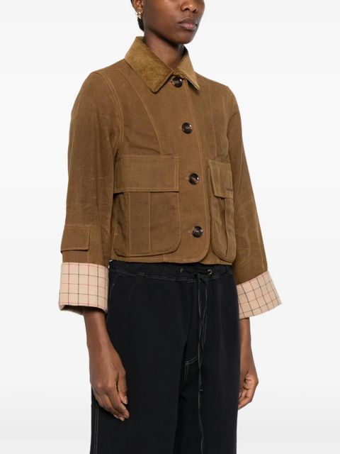 Barbour Dalbury corduroy-collar jacket - Brown