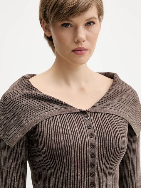 Guess Originals kardigan damski kolor brązowy lekki W5BR67 Z2YJ2