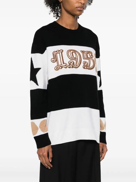 Max Mara flocked-motif knitted jumper - Black