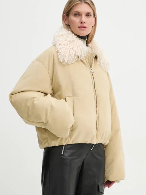Nanushka kurtka puchowa ZACHARIE damska kolor beżowy zimowa oversize NU24FWOW45873 - zdjęcie produktu nr 1