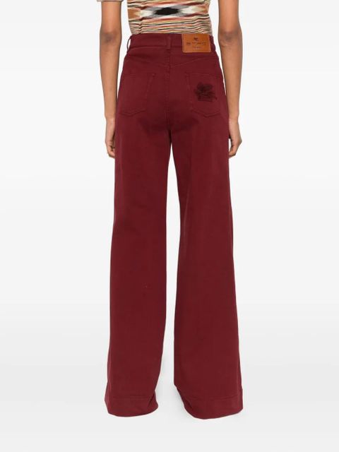 ETRO button-fly wide-leg jeans - Red