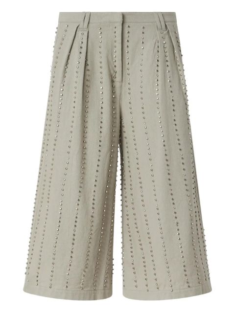 PINKO embellished cropped trousers - Grey - zdjęcie produktu nr 1