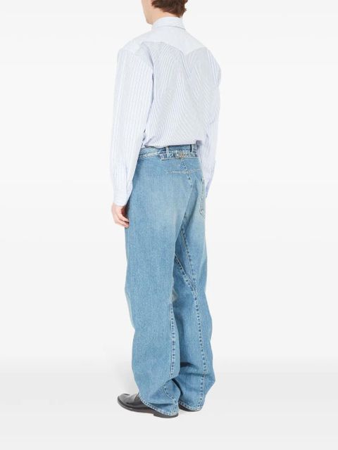 Maison Margiela seam-detail tapered jeans - Blue
