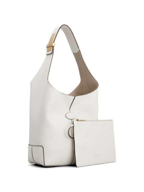 Tod's flap detail shoulder bag - White - zdjęcie produktu nr 2