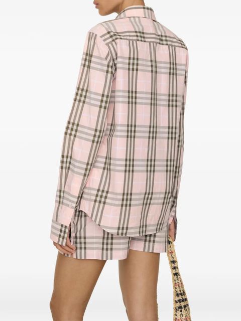 Burberry regular-fit Check cotton shirt - Pink
