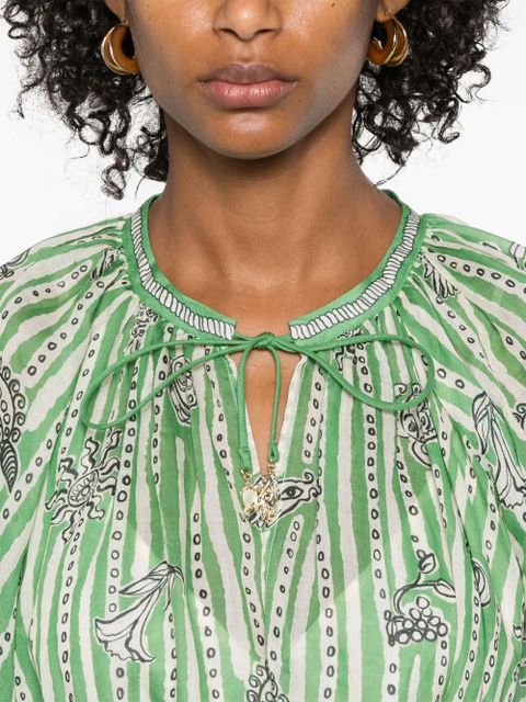 ALEMAIS Lula mini dress - Green