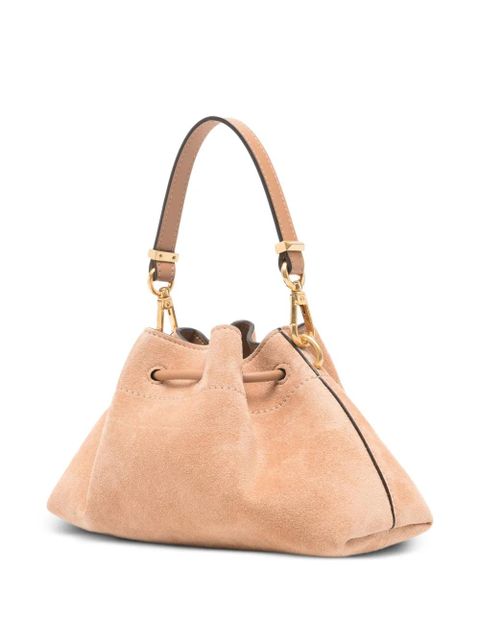 Jimmy Choo Small Cinch suede tote bag - Neutrals