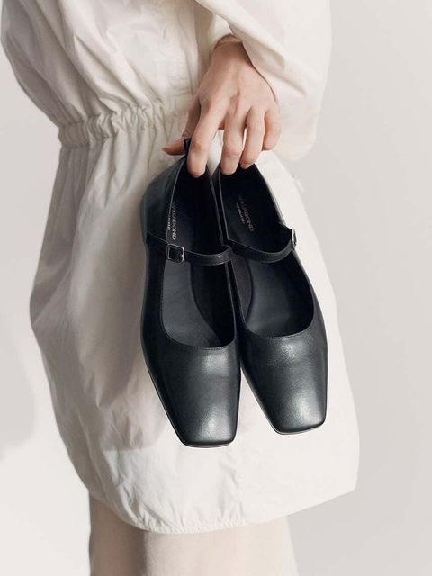 Vagabond Shoemakers baleriny skórzane DELIA kolor czarny