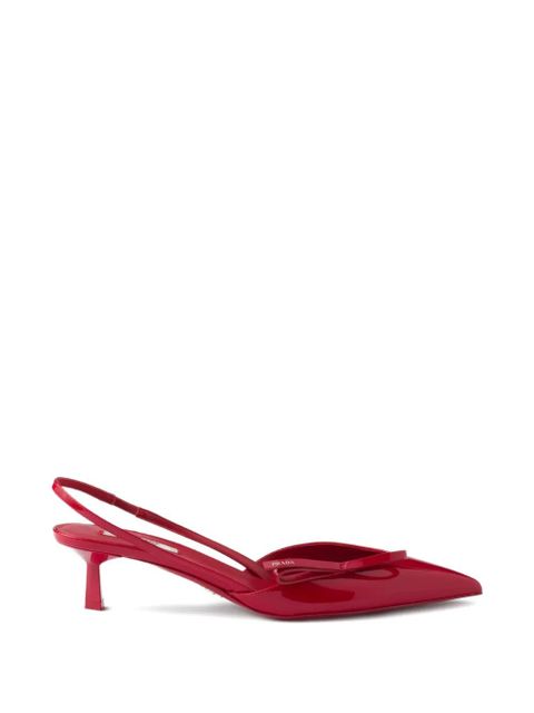 Prada bow slingback pumps - Red - zdjęcie produktu nr 1