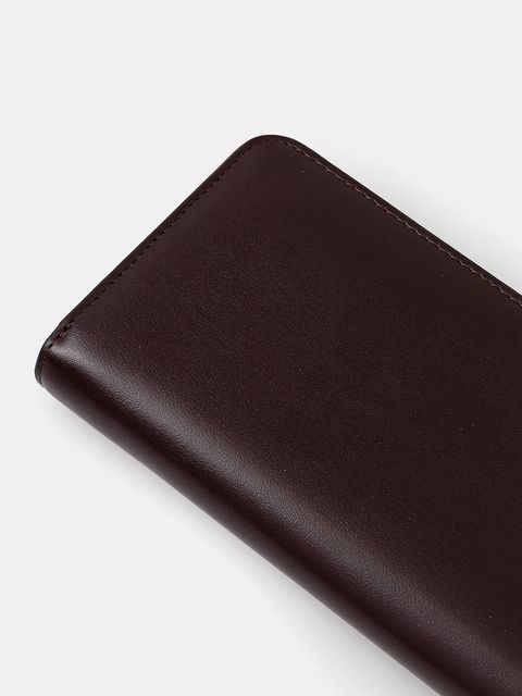 Calvin Klein portfel skórzany damski kolor bordowy LV04F1093G