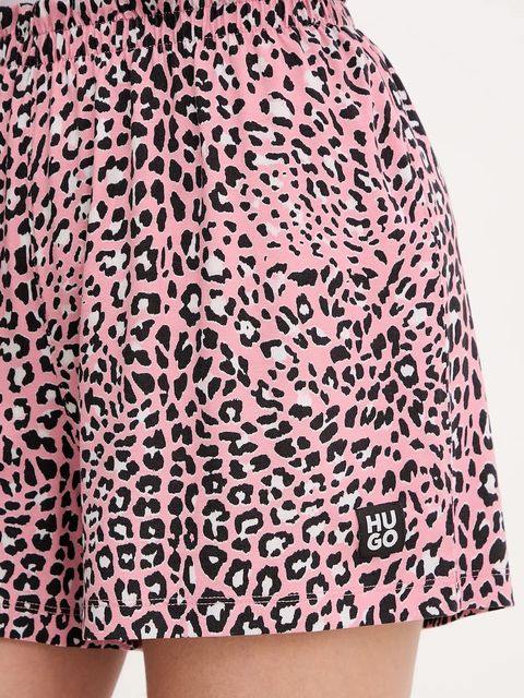 HUGO szorty piżamowe damskie kolor różowy 50534304