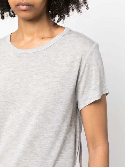 AGOLDE Adine Shrunken cropped T-shirt - Grey