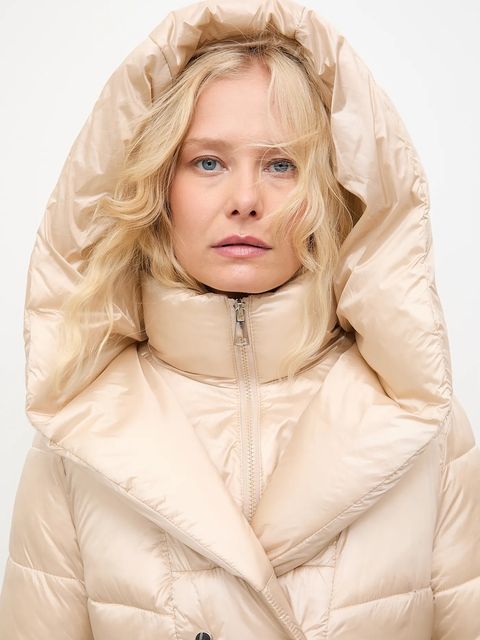 Answear.LAB kurtka kolor beżowy zimowa