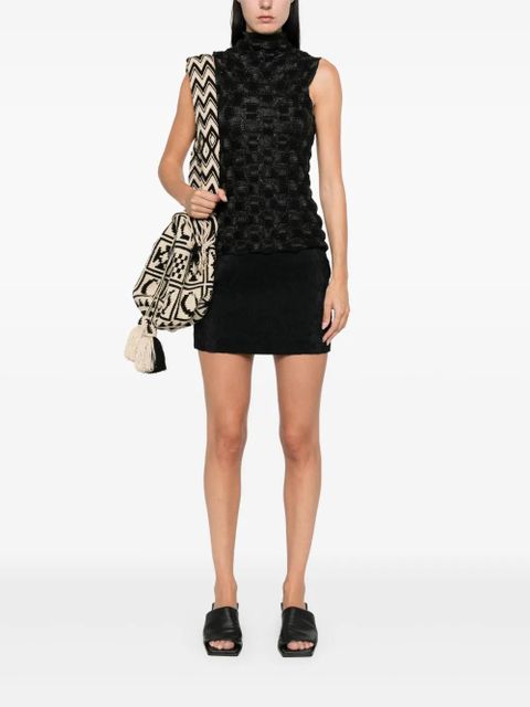 Nanushka roll-neck sleeveless top - Black