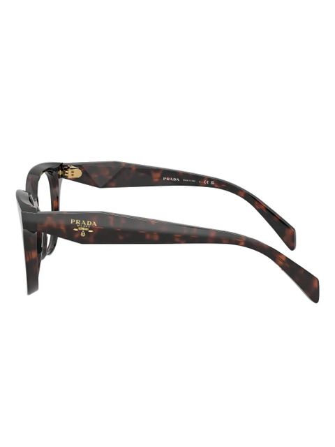 Prada Eyewear round-frame glasses - Brown