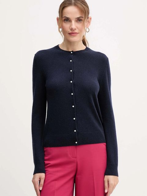 United Colors of Benetton kardigan kaszmirowy damski kolor granatowy 1033D502A - zdjęcie produktu nr 1