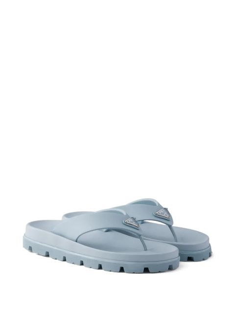 Prada triangle flat sandals - Blue - zdjęcie produktu nr 2