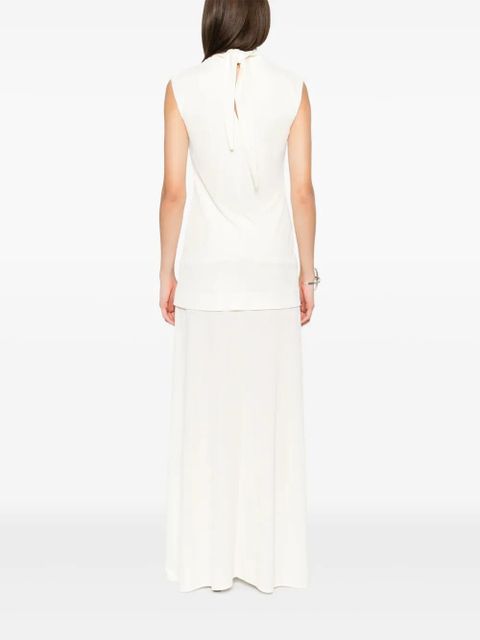 Jil Sander crepe maxi dress - Neutrals