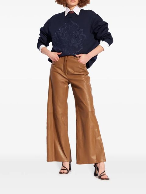 ETRO logo-embroidered sweatshirt - Blue