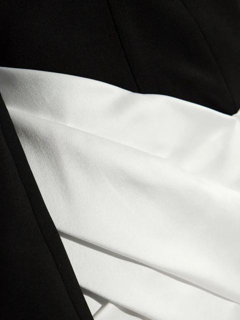 Balmain two-tone mini dress - Black