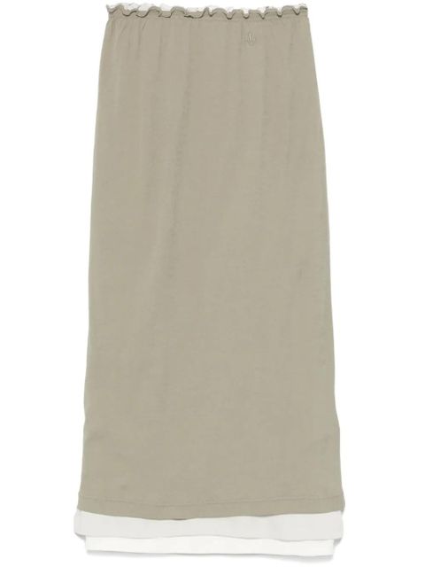 Jil Sander + cotton midi skirt - White - zdjęcie produktu nr 1