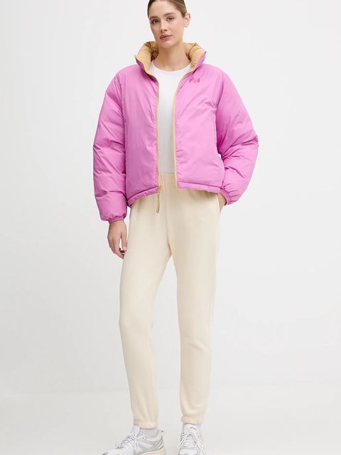 Helly Hansen kurtka dwustronna YU 23 REVERSIBLE PUFFER damska kolor żółty zimowa oversize 54061 - zdjęcie produktu nr 2