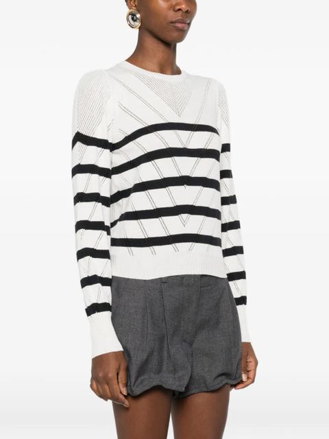 TWINSET striped sweater - White