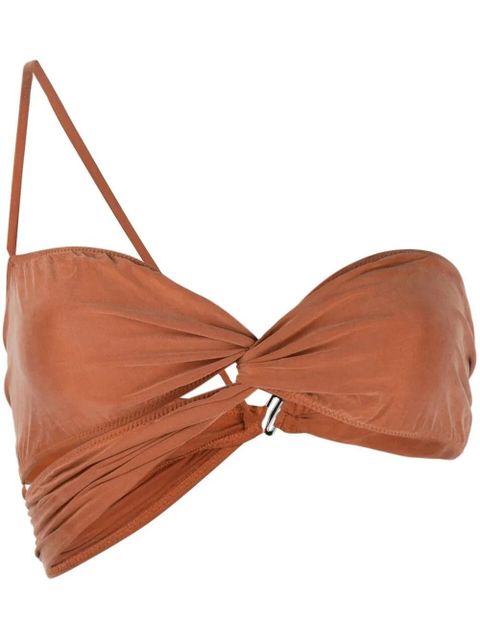 Jacquemus Le Bandeau asymmetric top - Red - zdjęcie produktu nr 1