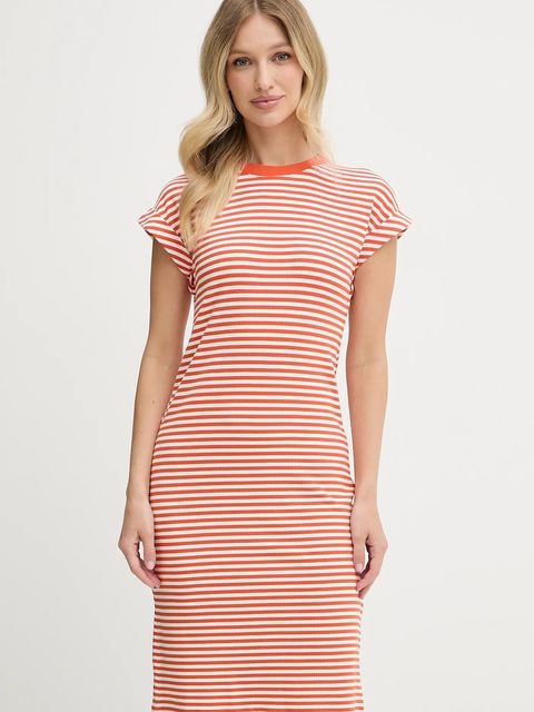 Tommy Hilfiger sukienka kolor pomarańczowy mini prosta WW0WW45804 - zdjęcie produktu nr 1