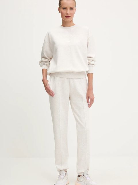 Guess spodnie dresowe ROBERTA kolor szary z aplikacją V5RB13 KC3D2