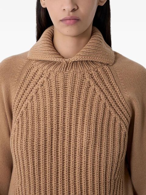 Moncler ribbed polo-collar sweater - Neutrals