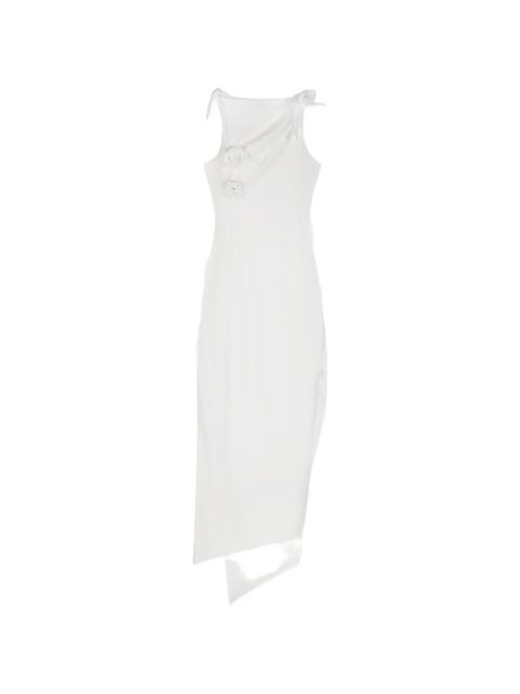 Coperni rosette knot asymmetric dress - White - zdjęcie produktu nr 1