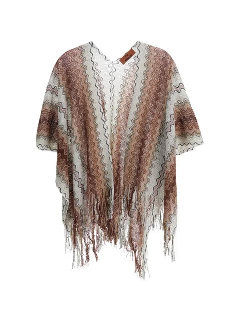 Missoni fringed poncho - Neutrals - zdjęcie produktu nr 1