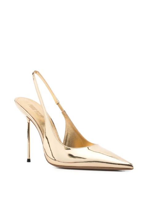 Paris Texas slingback heeled pumps - Gold - zdjęcie produktu nr 2