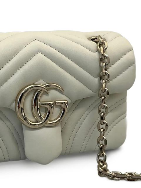 Gucci small GG Marmont shoulder bag - White - zdjęcie produktu nr 2