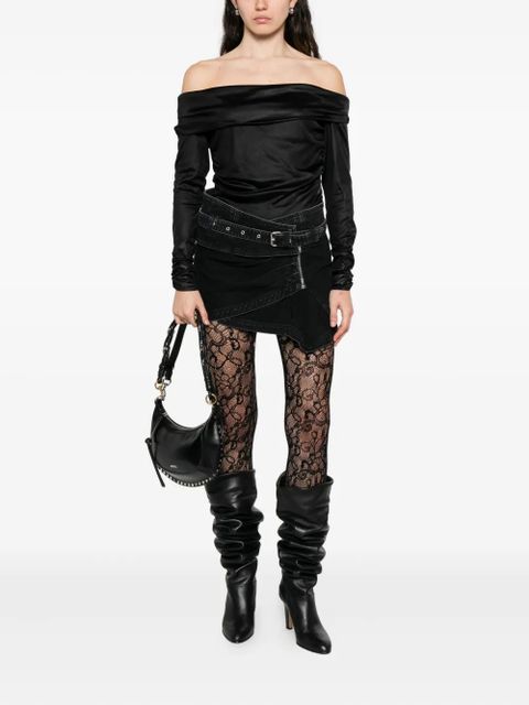 ISABEL MARANT Enesa off-shoulder ruched top - Black - zdjęcie produktu nr 2