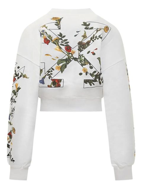 Off-White floral-print crew-neck sweatshirt