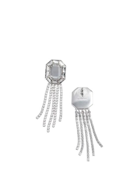 Self-Portrait crystal earrings - Silver - zdjęcie produktu nr 2