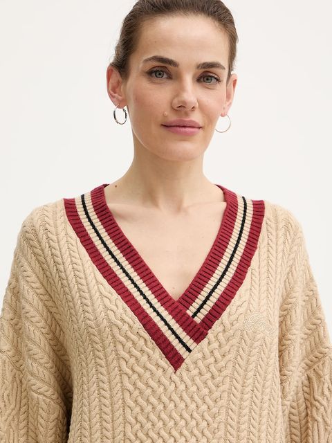 Guess sweter LINA damski kolor beżowy W5BR0C Z2ZK2