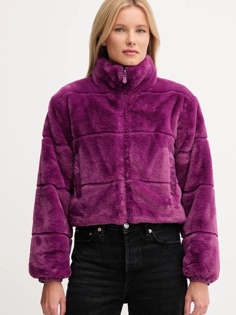 Save The Duck kurtka dwustronna YUKI kolor fioletowy zimowa D32492W.FURY21