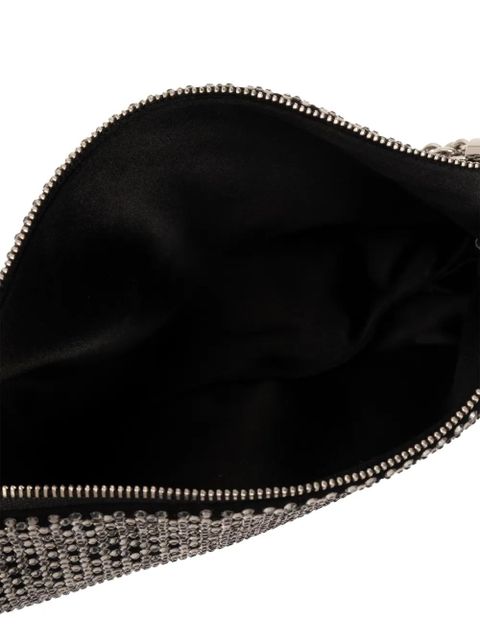 Jimmy Choo Callie crystal-embellished clutch bag - Black