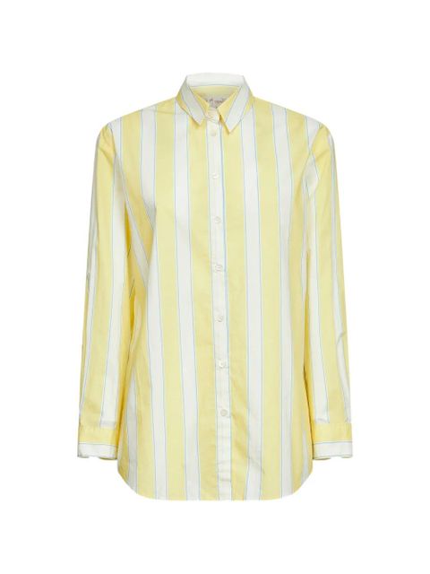 MC2 Saint Barth striped embroidered shirt - Yellow - zdjęcie produktu nr 1