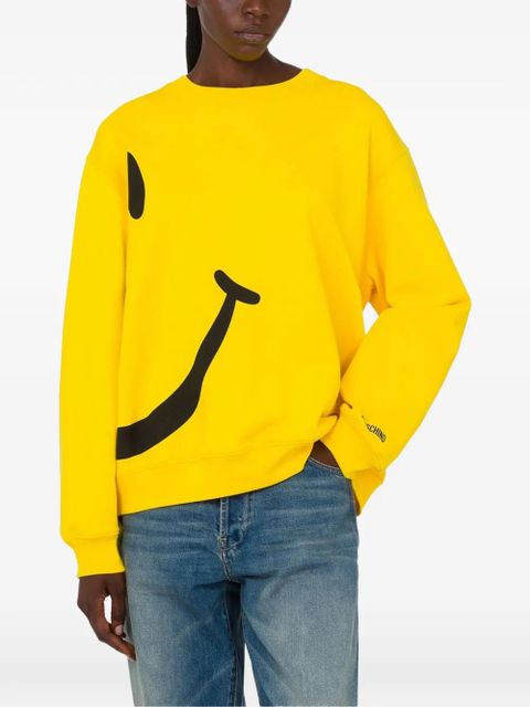 Moschino x Smiley smiley-print sweatshirt - Yellow