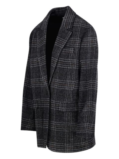 MARANT ÉTOILE checked single-breasted blazer - Grey