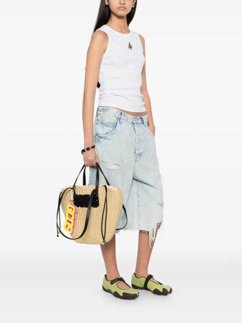 GCDS logo-plaque tote bag - Neutrals - zdjęcie produktu nr 2